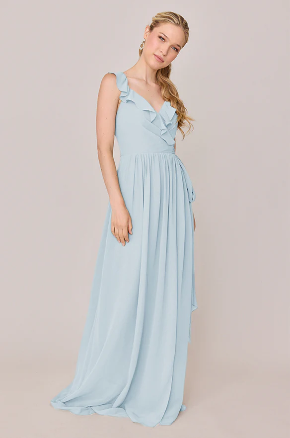 Valerie Chiffon Faux Wrap Dress | Made To Order - Image 46