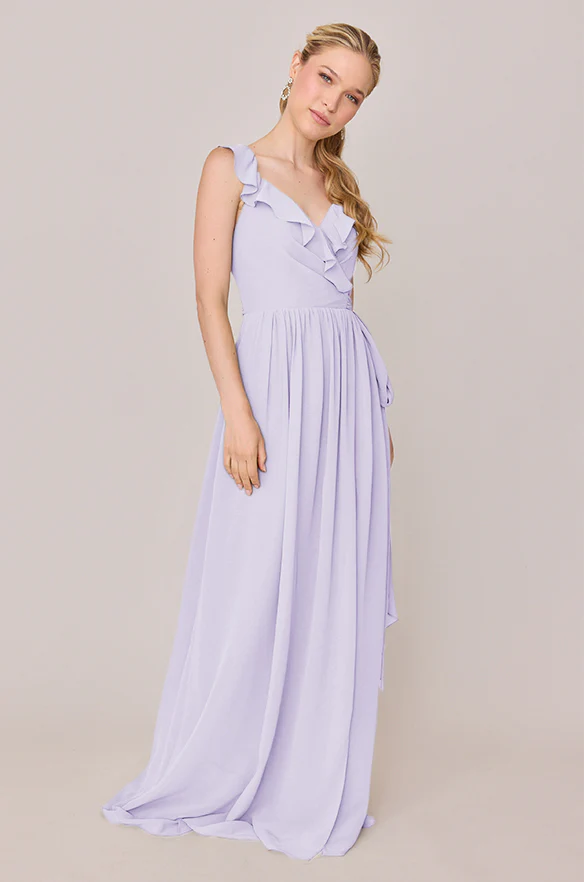 Valerie Chiffon Faux Wrap Dress | Made To Order - Image 48