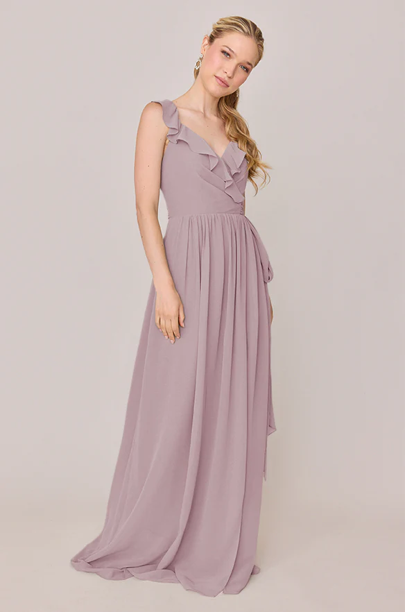 Valerie Chiffon Faux Wrap Dress | Made To Order - Image 54