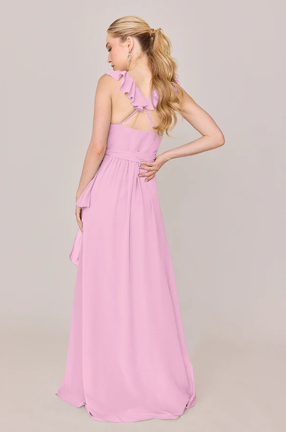 Valerie Chiffon Faux Wrap Dress | Made To Order - Image 57