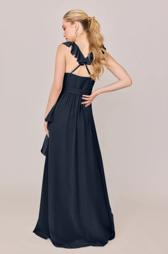 Valerie Chiffon Faux Wrap Dress | Made To Order - Image 59