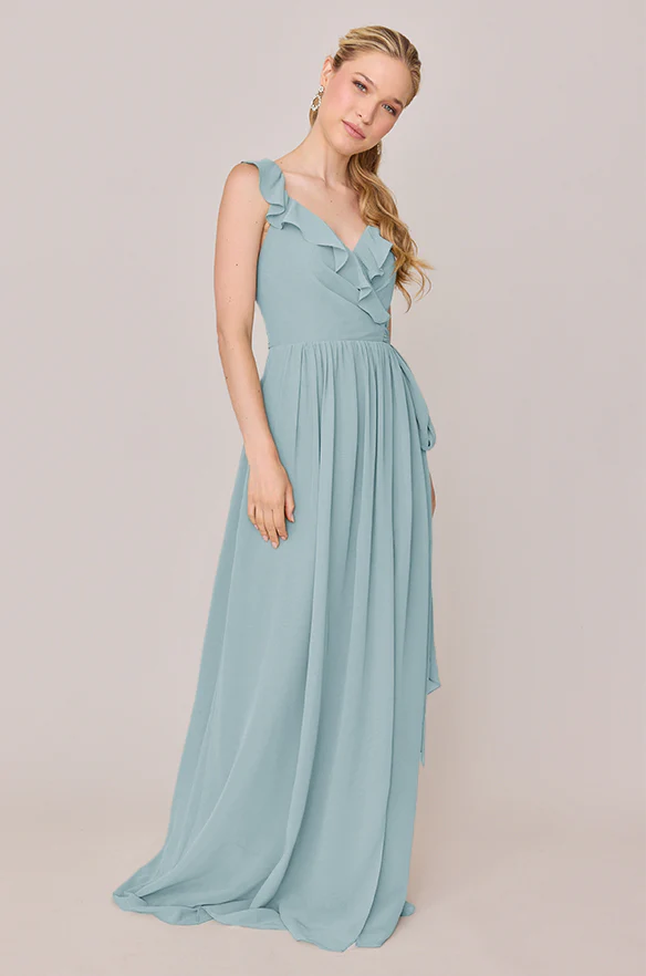 Valerie Chiffon Faux Wrap Dress | Made To Order - Image 64