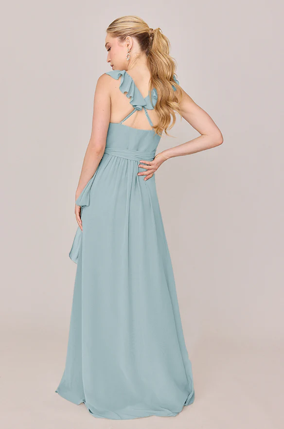 Valerie Chiffon Faux Wrap Dress | Made To Order - Image 65