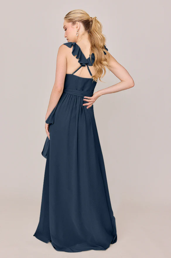 Valerie Chiffon Faux Wrap Dress | Made To Order - Image 67