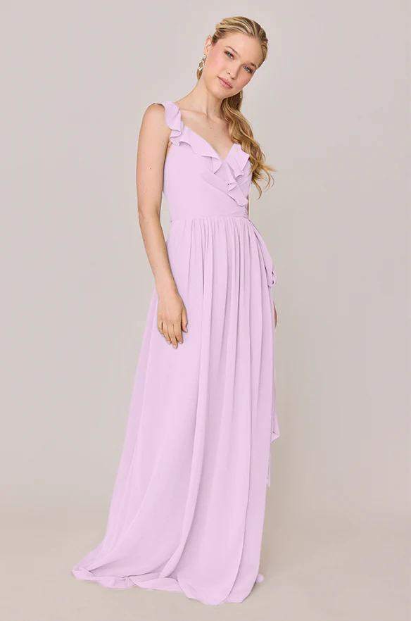 Valerie Chiffon Faux Wrap Dress | Made To Order - Image 68