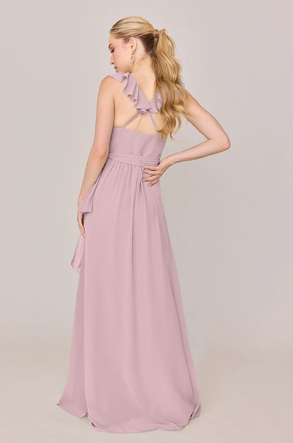 Valerie Chiffon Faux Wrap Dress | Made To Order - Image 71