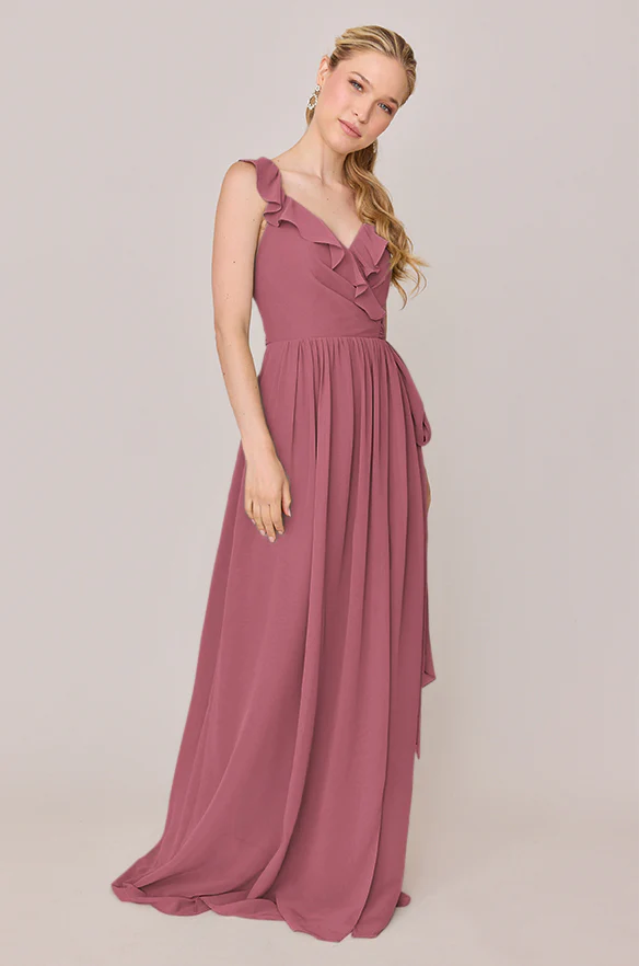 Valerie Chiffon Faux Wrap Dress | Made To Order - Image 76