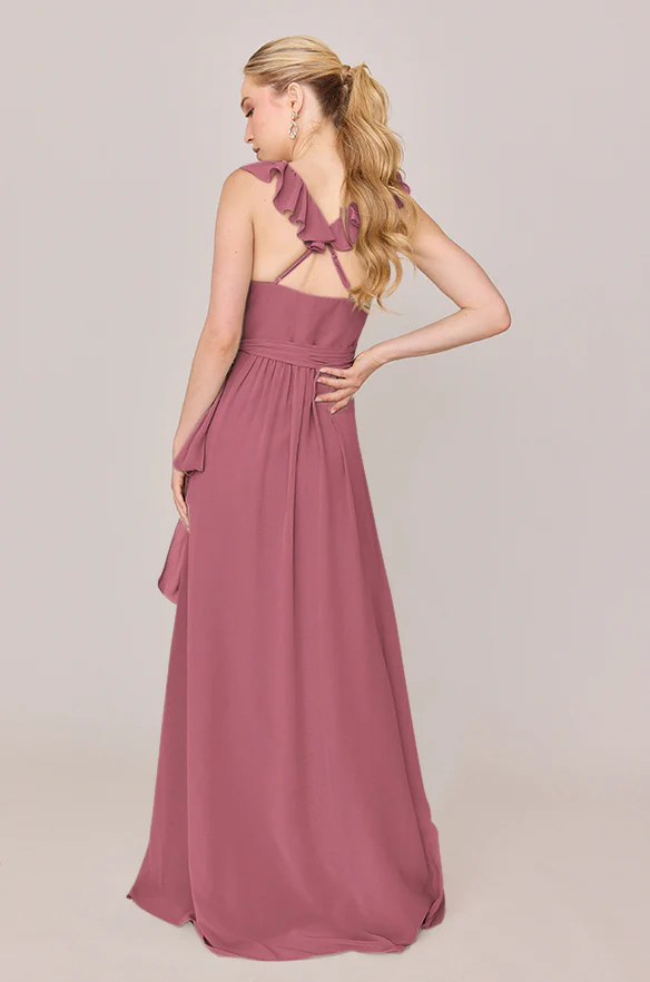 Valerie Chiffon Faux Wrap Dress | Made To Order - Image 77