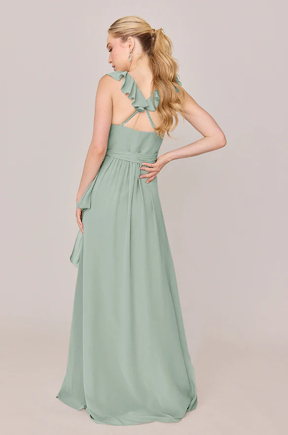Valerie Chiffon Faux Wrap Dress | Made To Order - Image 83