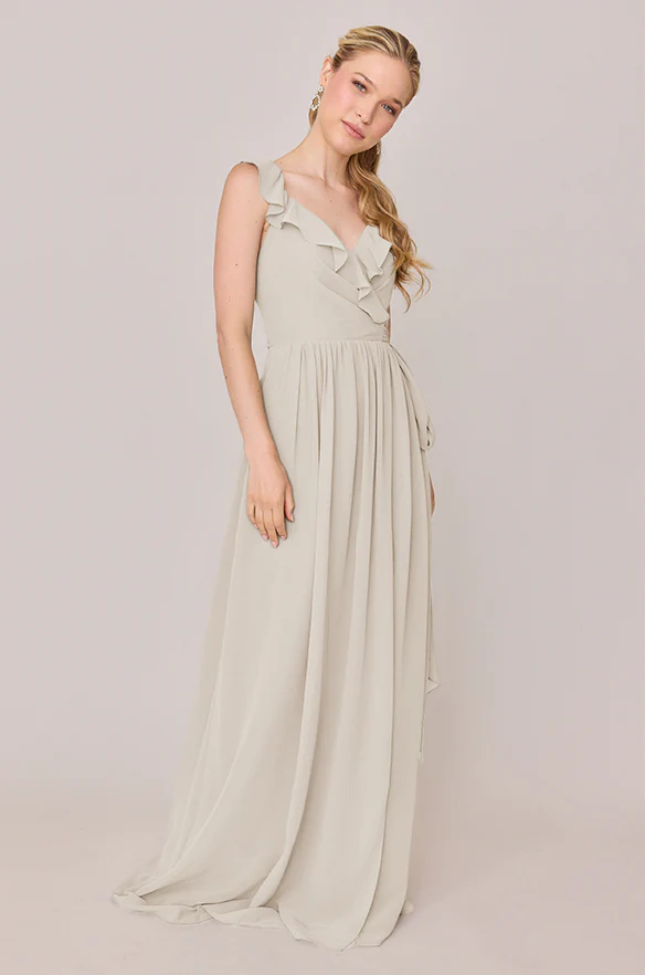 Valerie Chiffon Faux Wrap Dress | Made To Order - Image 84