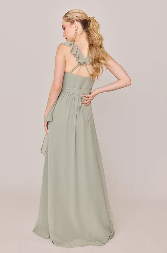 Valerie Chiffon Faux Wrap Dress | Made To Order - Image 87