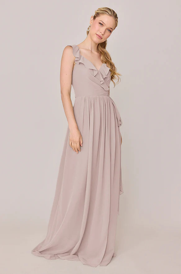 Valerie Chiffon Faux Wrap Dress | Made To Order - Image 90