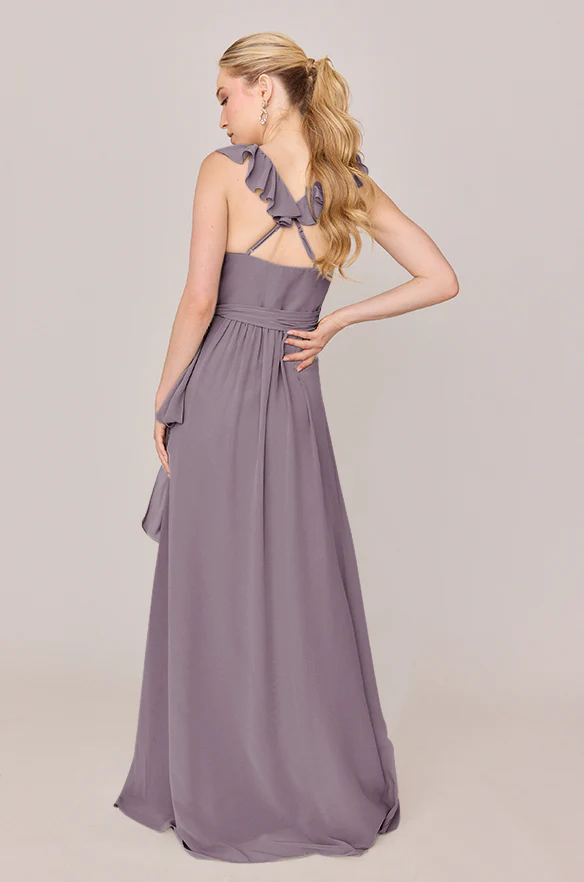 Valerie Chiffon Faux Wrap Dress | Made To Order - Image 93