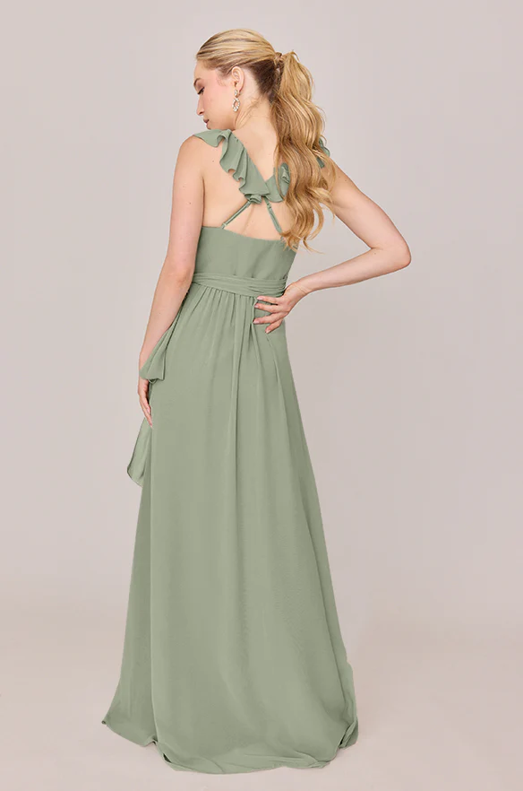 Valerie Chiffon Faux Wrap Dress | Made To Order - Image 97