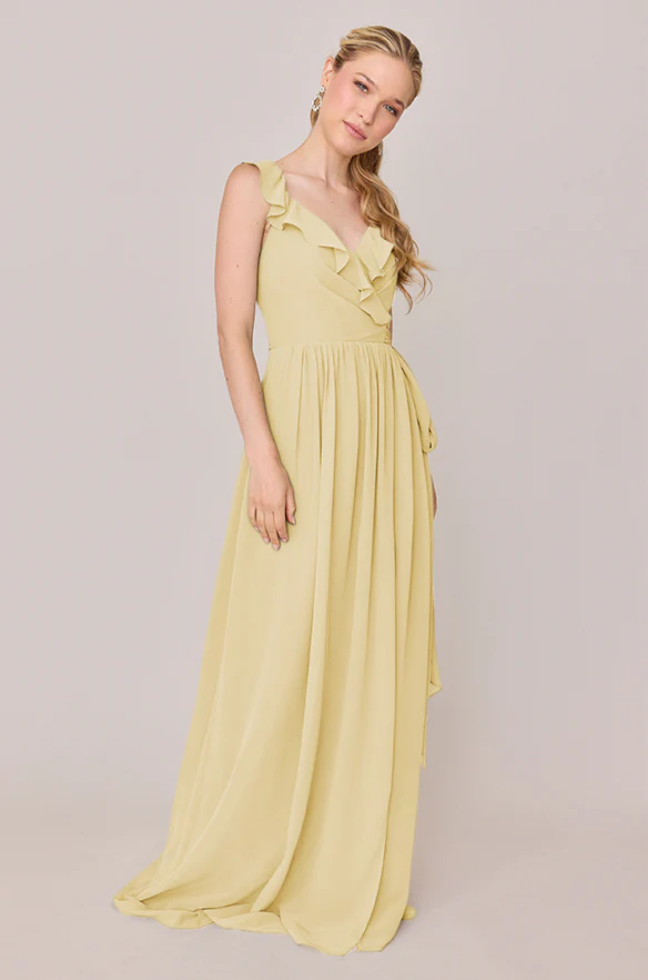 Valerie Chiffon Faux Wrap Dress | Made To Order - Image 98
