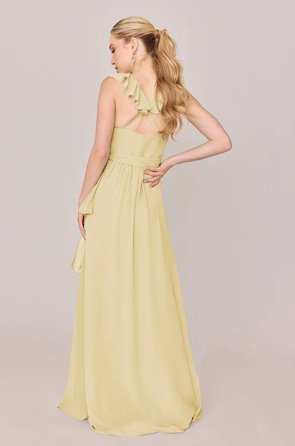 Valerie Chiffon Faux Wrap Dress | Made To Order - Image 99